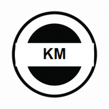 Circular kilometer marker pictogram
